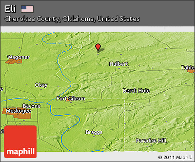 Physical Panoramic Map of Eli