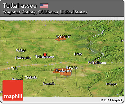 Satellite Panoramic Map of Tullahassee