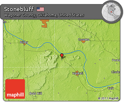 Physical 3D Map of Stonebluff