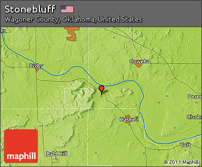 Physical 3D Map of Stonebluff