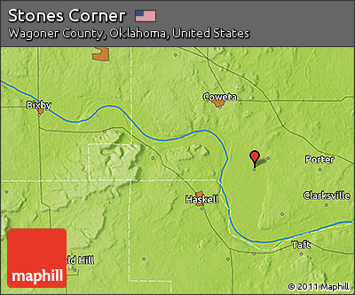 Physical 3D Map of Stones Corner