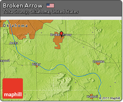 Physical 3D Map of Broken Arrow