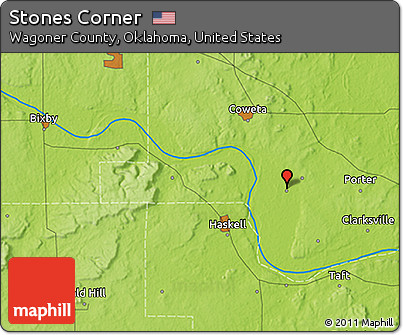 Physical 3D Map of Stones Corner