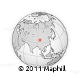 Outline Map of the Area around 35° 52' 19" N, 96° 7' 30" E, rectangular outline