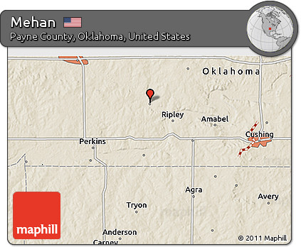 Shaded Relief 3D Map of Mehan