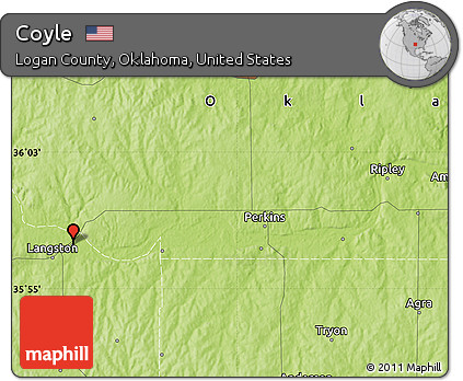 Physical Map of Coyle
