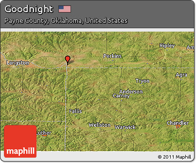 Satellite Panoramic Map of Goodnight