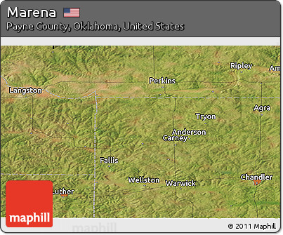 Satellite Panoramic Map of Marena