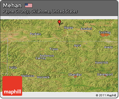 Satellite Panoramic Map of Mehan