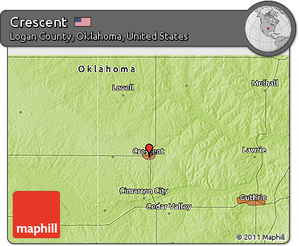 Physical 3D Map of Crescent
