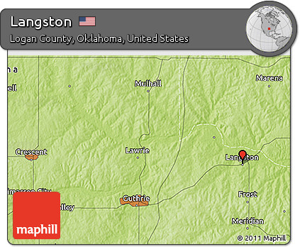 Physical 3D Map of Langston