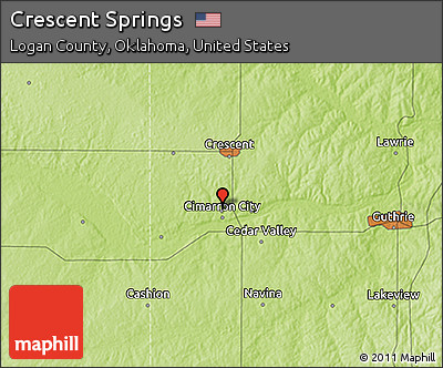 Physical 3D Map of Crescent Springs