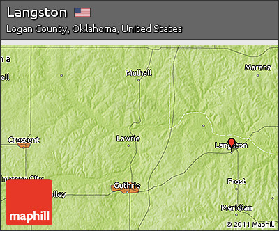 Physical 3D Map of Langston