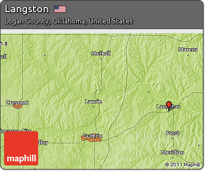 Physical 3D Map of Langston