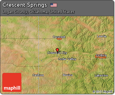 Satellite 3D Map of Crescent Springs