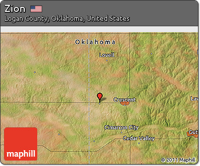Satellite 3D Map of Zion
