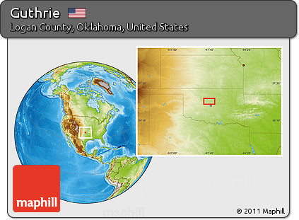 Physical Location Map of Guthrie