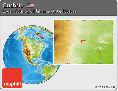 Physical Location Map of Guthrie