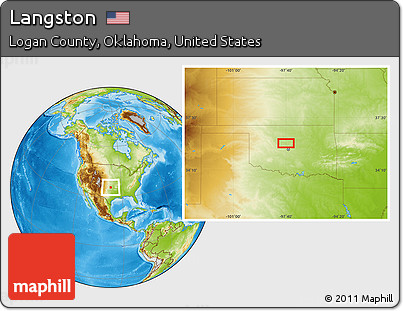 Physical Location Map of Langston