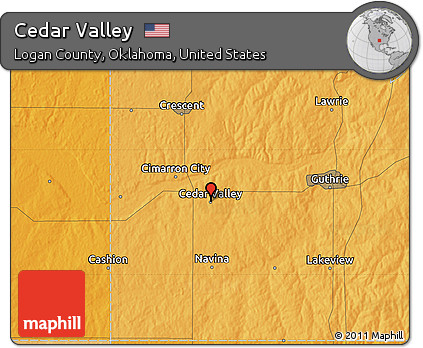 Political Map of Cedar Valley