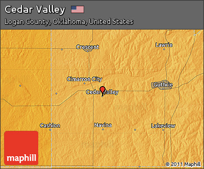 Political Map of Cedar Valley