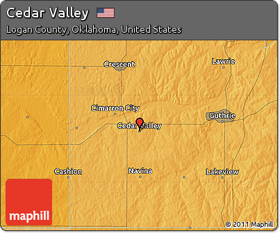 Political Map of Cedar Valley