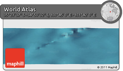 Satellite Panoramic Map of the Area around 35° 6' 5" S, 101° 13' 29" E