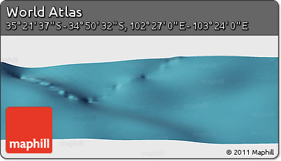 Satellite Panoramic Map of the Area around 35° 6' 5" S, 102° 55' 30" E