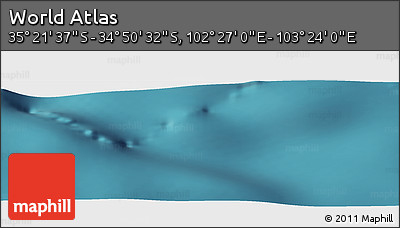 Satellite Panoramic Map of the Area around 35° 6' 5" S, 102° 55' 30" E