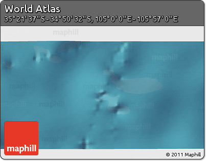 Satellite 3D Map of the Area around 35° 6' 5" S, 105° 28' 29" E
