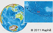 Physical Location Map of the area around 35° 6' 5" S, 106° 19' 29" E