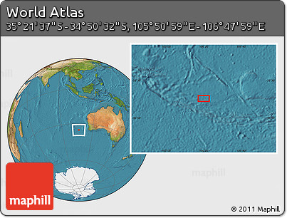 Satellite Location Map of the Area around 35° 6' 5" S, 106° 19' 29" E