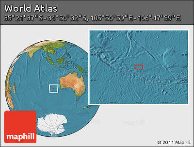 Satellite Location Map of the Area around 35° 6' 5" S, 106° 19' 29" E