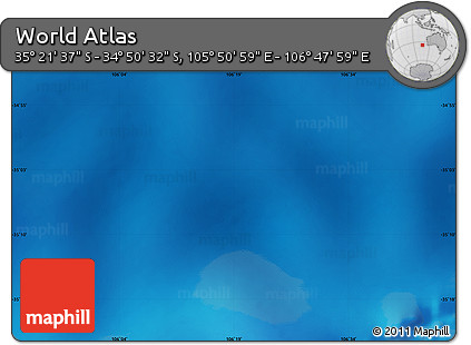 Physical Map of the Area around 35° 6' 5" S, 106° 19' 29" E