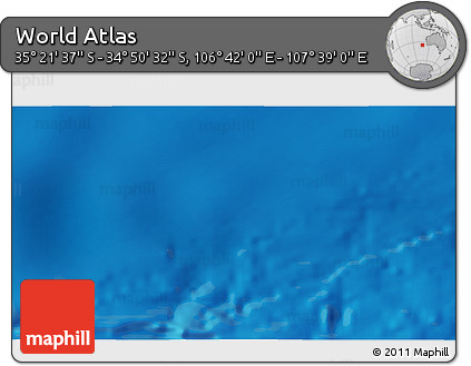 Shaded Relief 3D Map of the Area around 35° 6' 5" S, 107° 10' 30" E