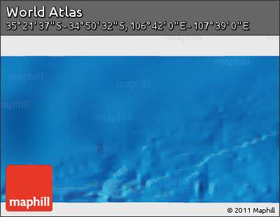 Shaded Relief 3D Map of the Area around 35° 6' 5" S, 107° 10' 30" E