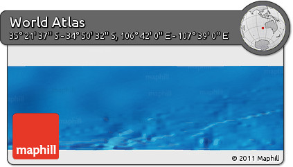 Physical Panoramic Map of the Area around 35° 6' 5" S, 107° 10' 30" E