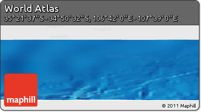 Physical Panoramic Map of the Area around 35° 6' 5" S, 107° 10' 30" E