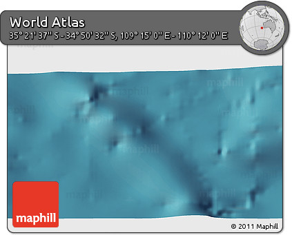 Satellite 3D Map of the Area around 35° 6' 5" S, 109° 43' 29" E