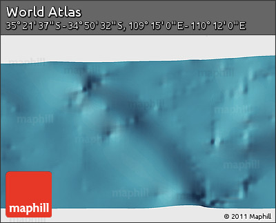 Satellite 3D Map of the Area around 35° 6' 5" S, 109° 43' 29" E