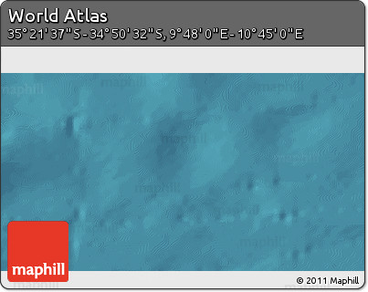 Satellite 3D Map of the Area around 35° 6' 5" S, 10° 16' 30" E