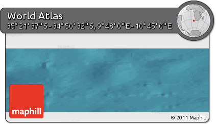 Satellite Panoramic Map of the Area around 35° 6' 5" S, 10° 16' 30" E