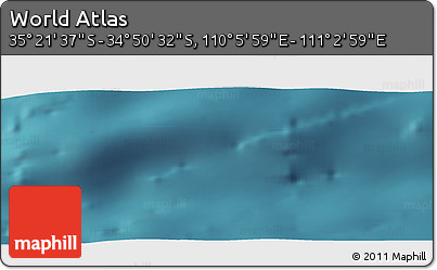 Satellite Panoramic Map of the Area around 35° 6' 5" S, 110° 34' 29" E