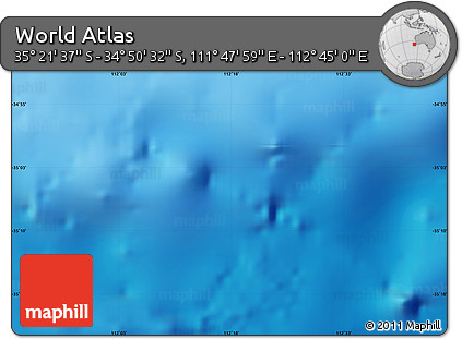 Physical Map of the Area around 35° 6' 5" S, 112° 16' 30" E