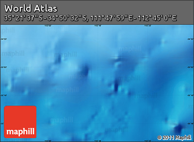 Physical Map of the Area around 35° 6' 5" S, 112° 16' 30" E