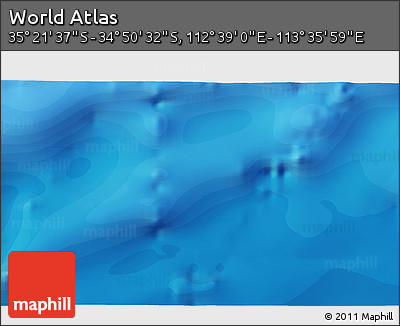 Political 3D Map of the Area around 35° 6' 5" S, 113° 7' 30" E