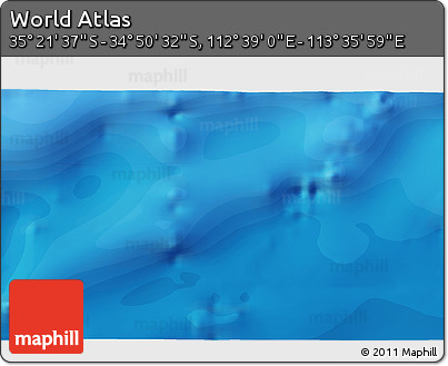Political 3D Map of the Area around 35° 6' 5" S, 113° 7' 30" E