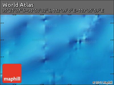 Physical Map of the Area around 35° 6' 5" S, 113° 7' 30" E