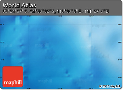Physical Map of the Area around 35° 6' 5" S, 113° 58' 29" E
