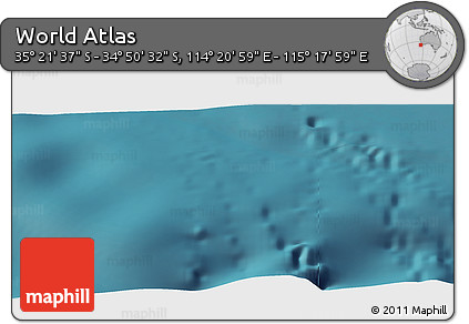 Satellite Panoramic Map of the Area around 35° 6' 5" S, 114° 49' 29" E